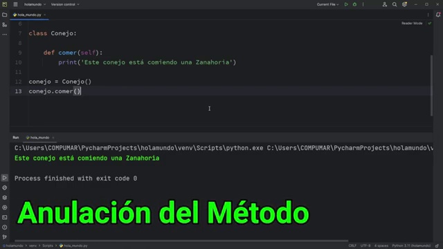Anulacion De Metodos En Python Con Ejemplos