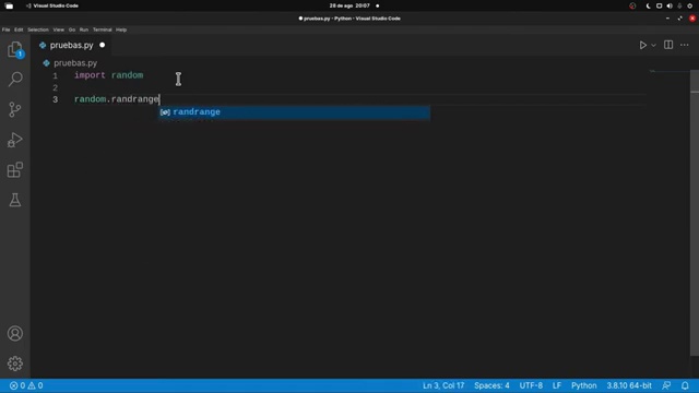 Como Generar Un Numero Aleatorio En Python