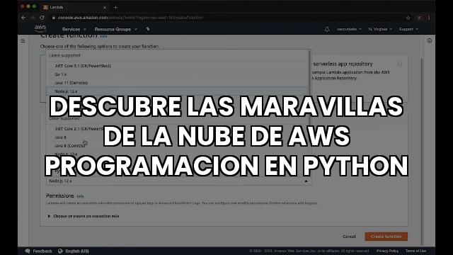 Descubre Las Maravillas De La Nube De Aws Programacion En Python