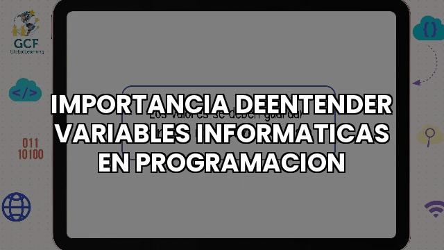 Importancia Deentender Variables Informaticas En Programacion