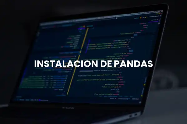 instalacion de pandas
