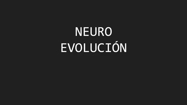 Introduccion A La Neuroevolucion